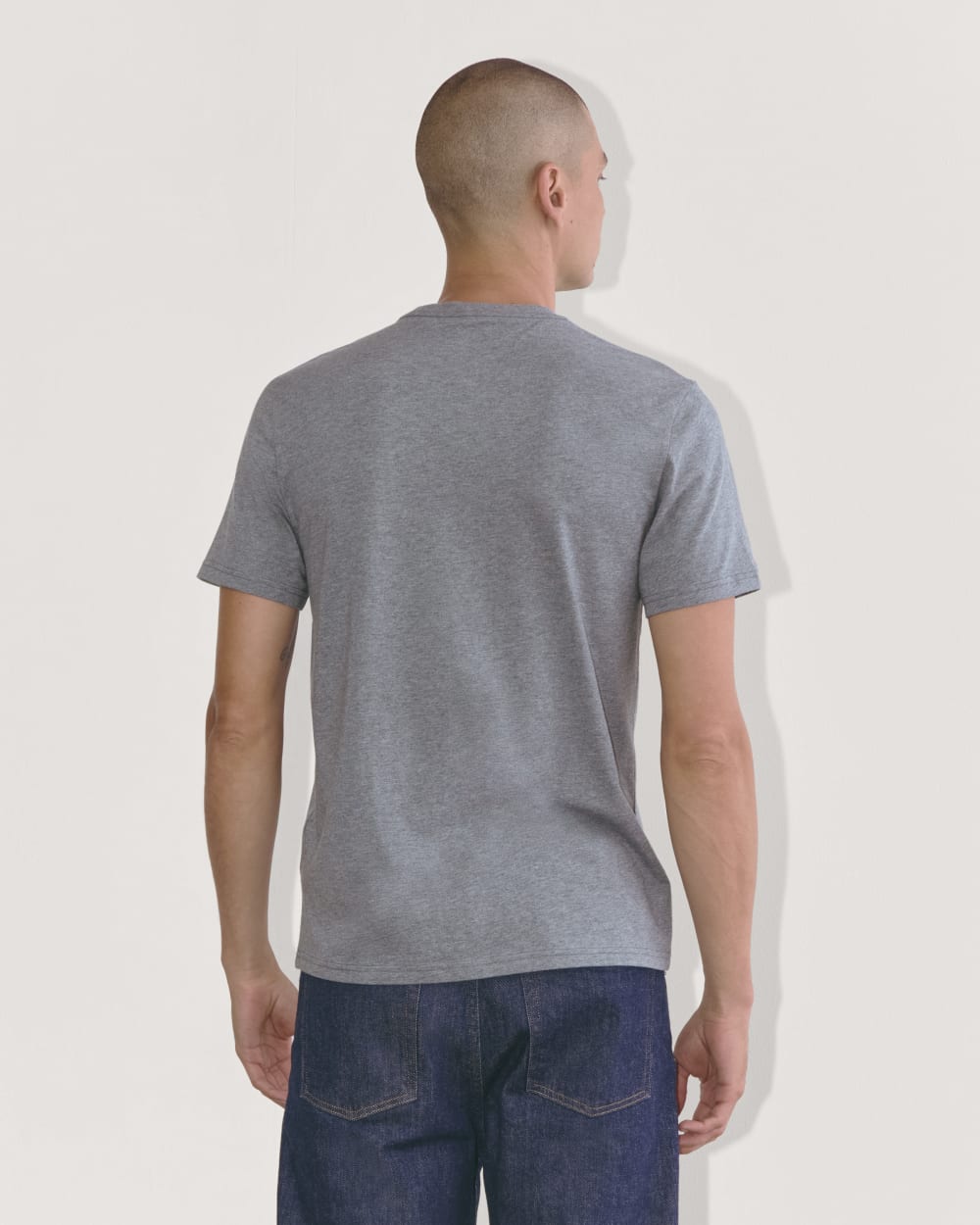 The Essential Organic Crew | Heather Sage Blue