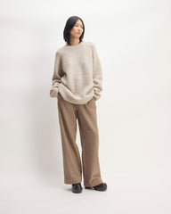 The SuperFuzz Alpaca Crew | Light Oat
