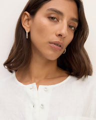 The Popover Shirt in Linen | White
