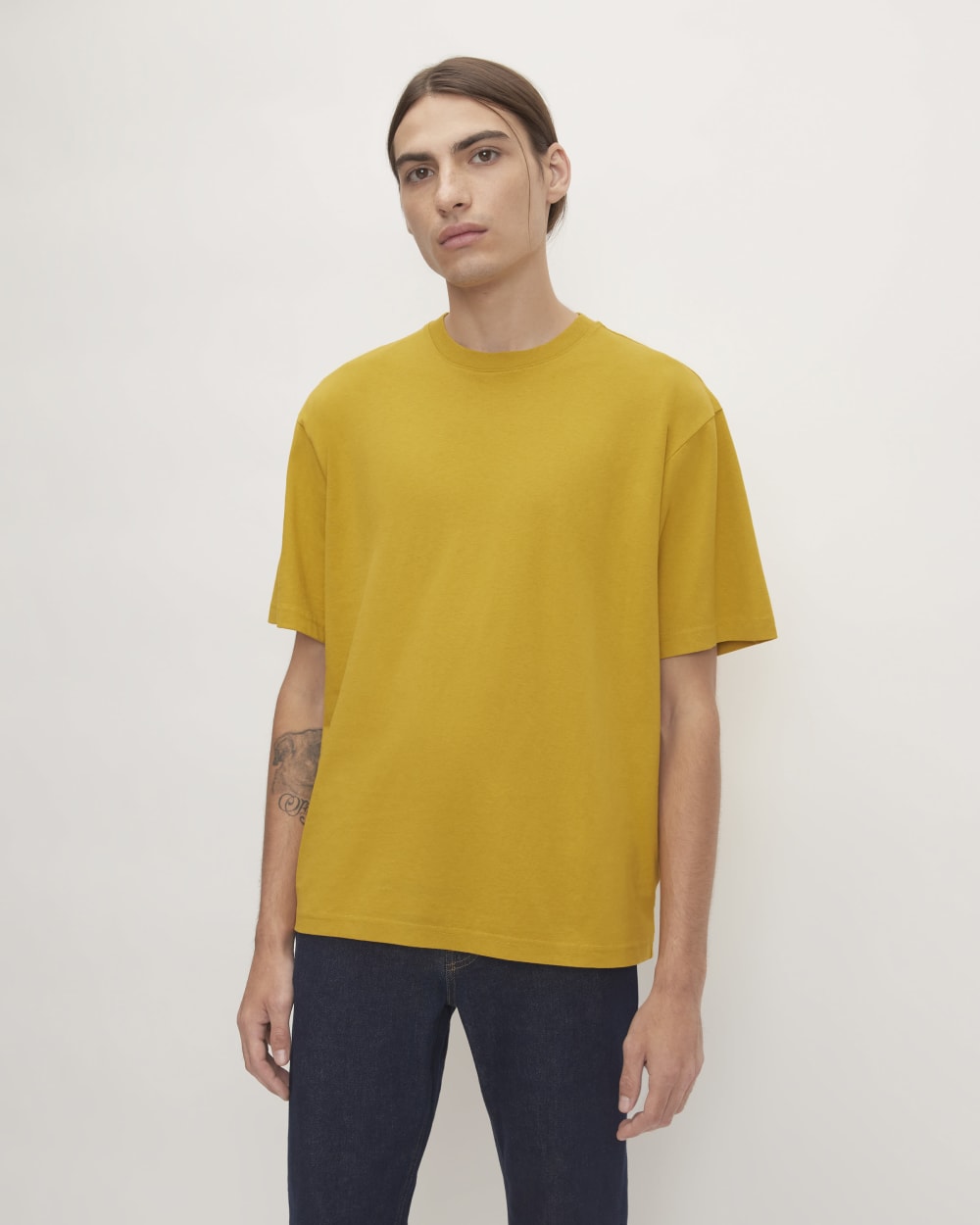 The Premium-Weight Relaxed Crew | Uniform | Honey