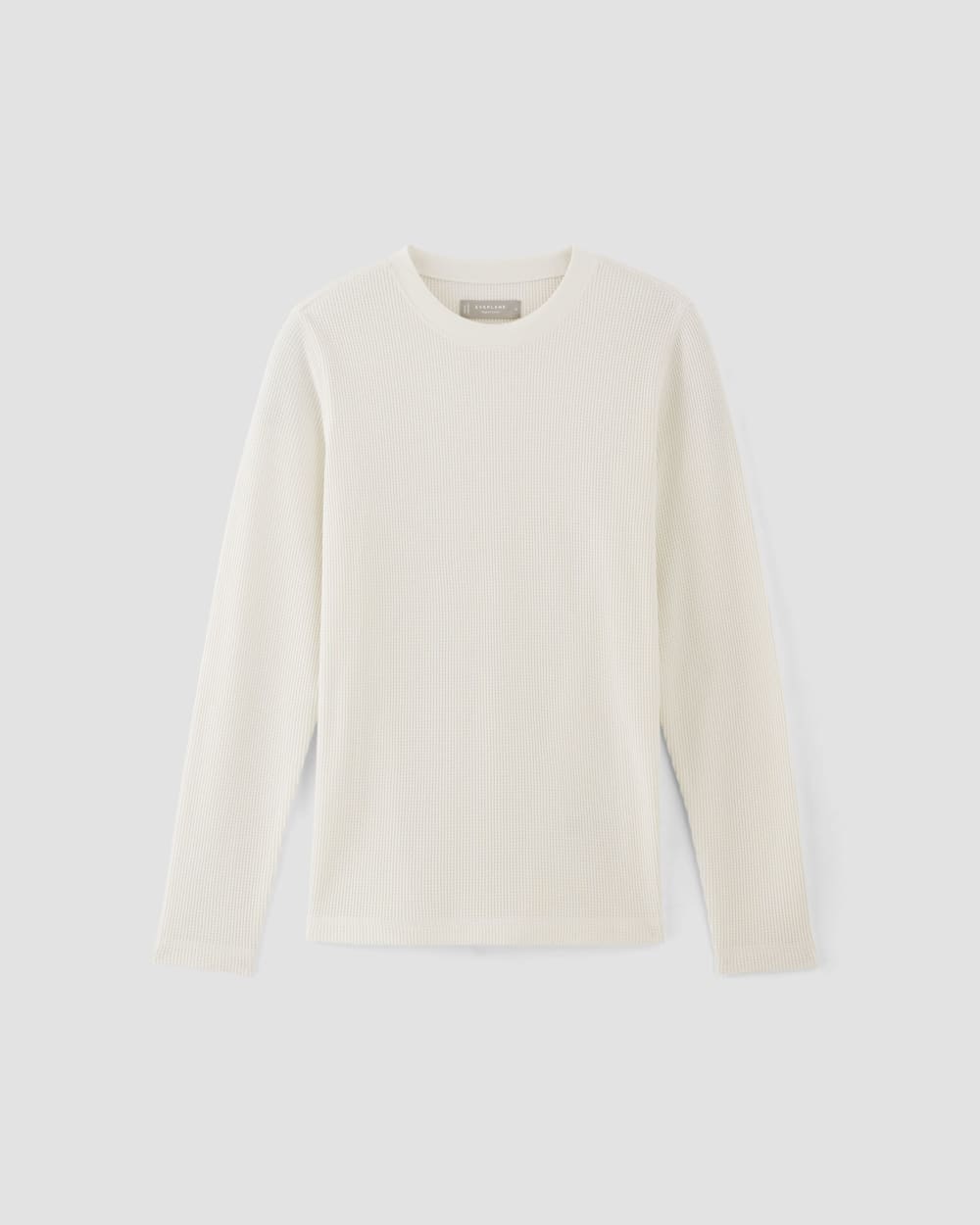 The Waffle Long-Sleeve Crew | Bone
