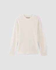 The Waffle Long-Sleeve Crew | Bone