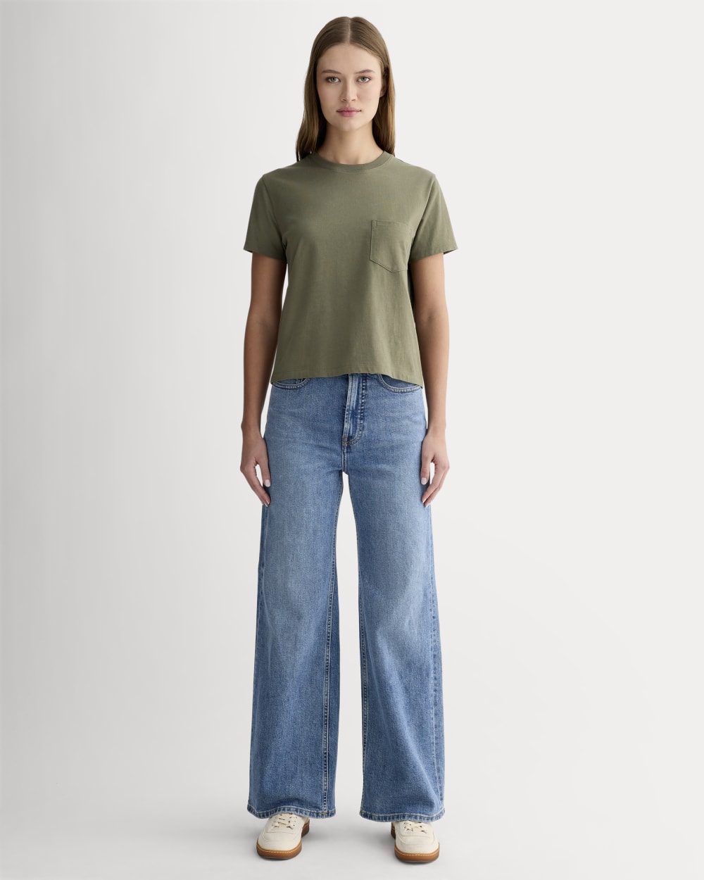 The Organic Cotton Box-Cut Pocket Tee | Kalamata | Pocket