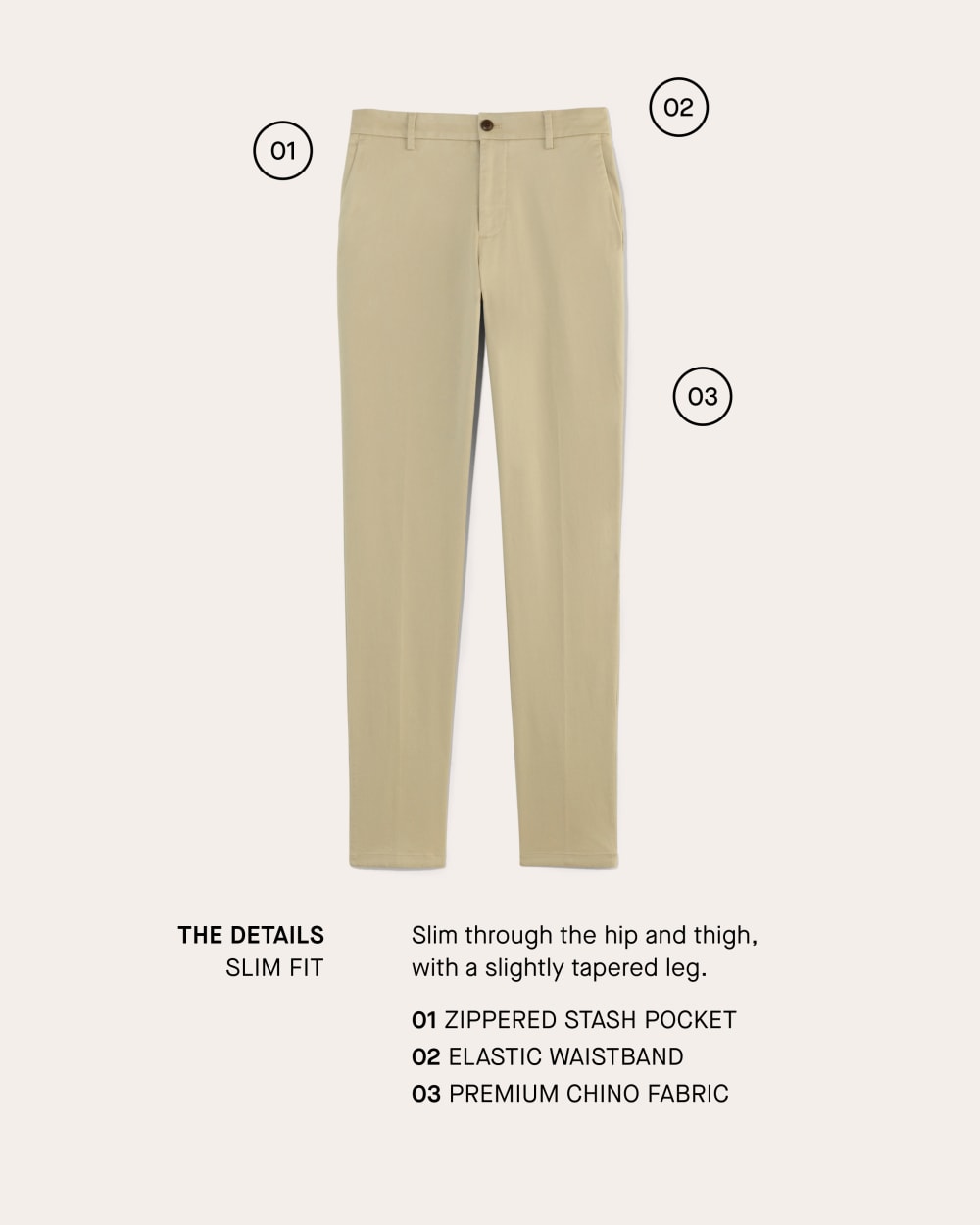 The Transit Chino | Olive  | Slim