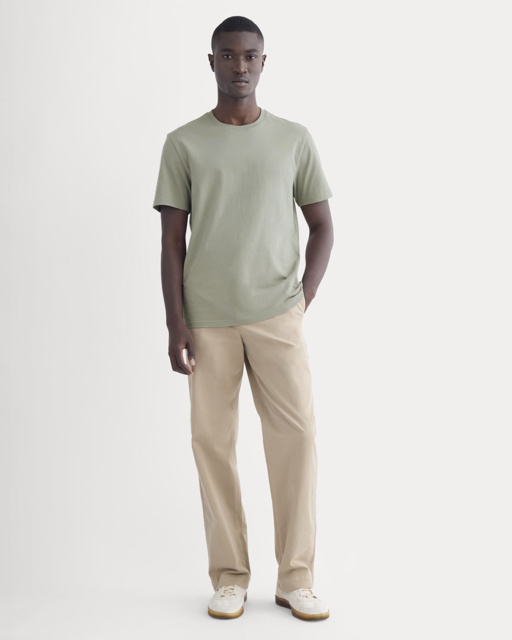 The Essential Organic Crew | Sage Green