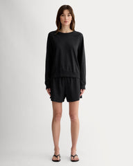The Off-Duty Long-Sleeve Tee | Black