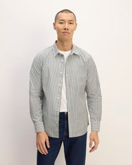 The Supima® Poplin Shirt | Optic White / Black