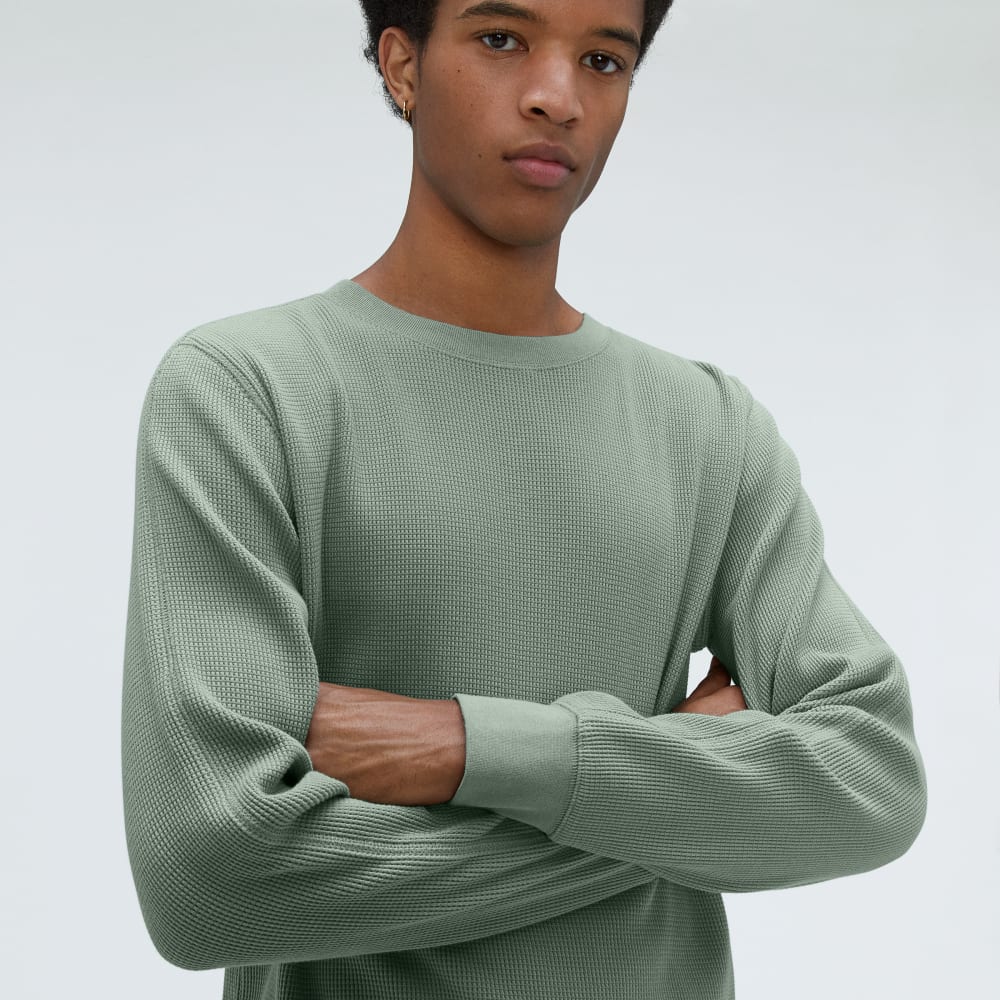 The Waffle Long-Sleeve Crew Tee | Lily Pad