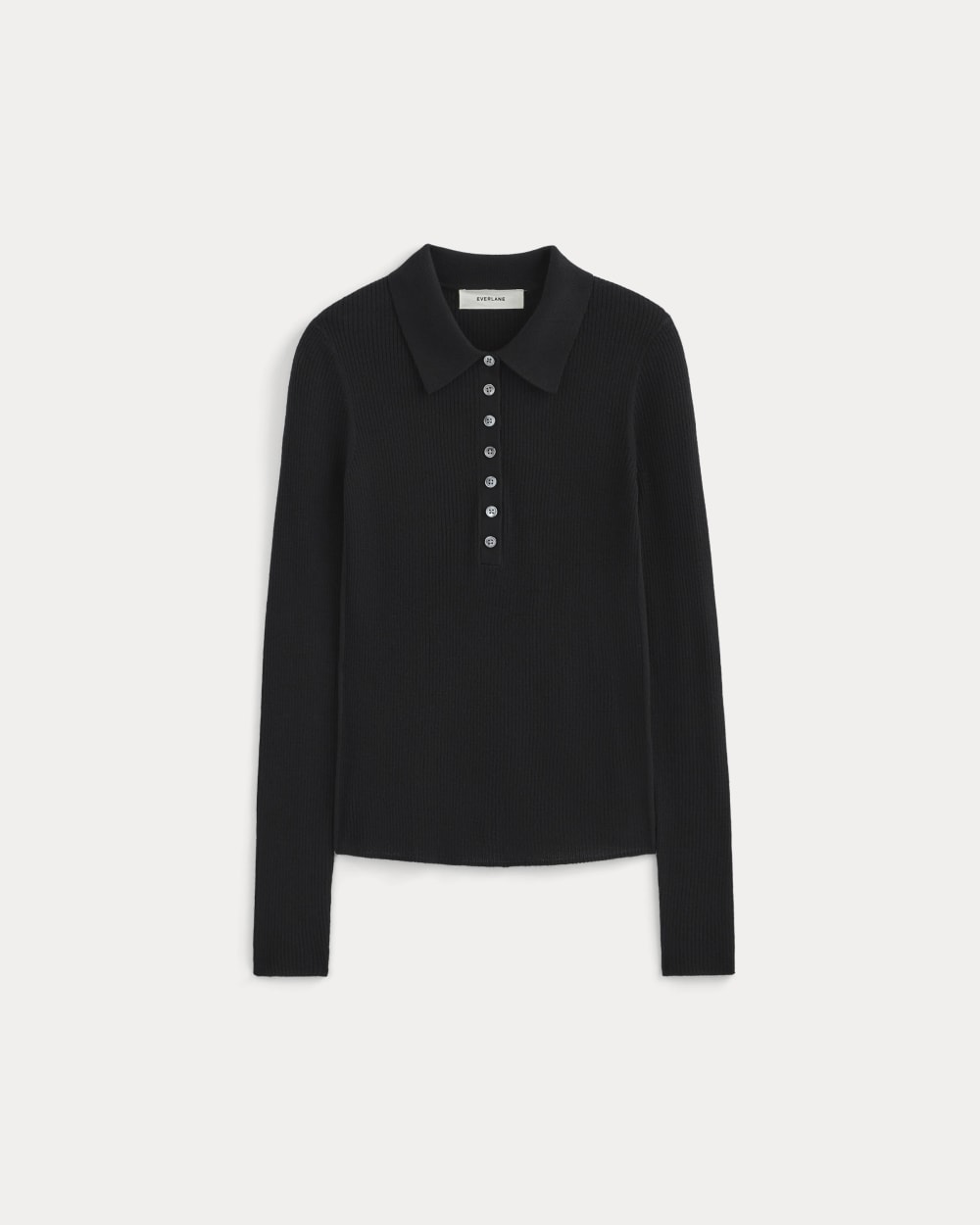 The Polo in Ultrasoft Merino | Black