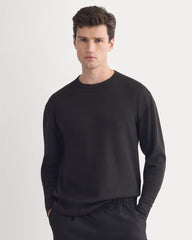Thermal Crew in Cozy Waffle | Black