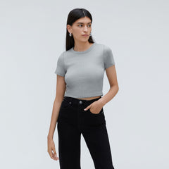 The '90s Rib Tee | Sky