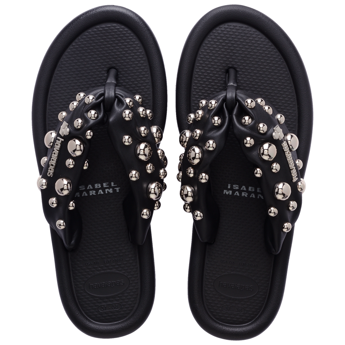 Women's Isabel Marant Maxi Puffed Studs Flip Flops